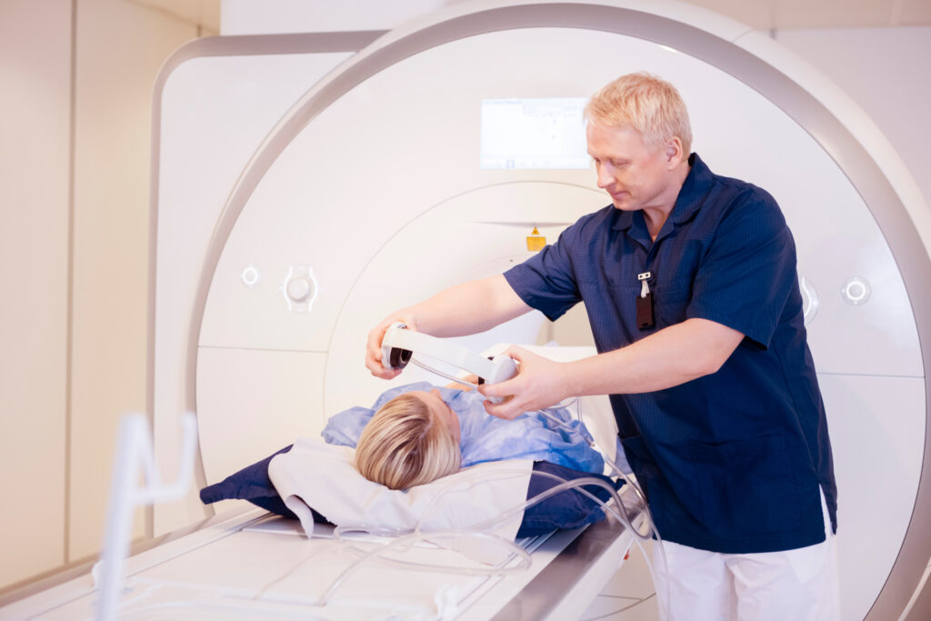 If you're claustrophobic, what can you do to get through an MRI scan